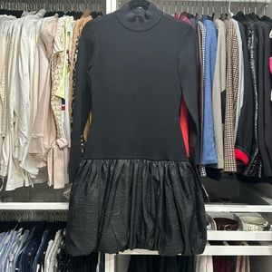 NWT Rachel Parcell Drop Waist Black Sweater Dress